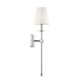 thumbnail image 4 of Monroe 1-Light Wall Sconce in Polished Nickel, 4 of 5