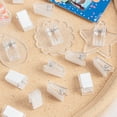 thumbnail image 5 of YAOMOBB Binder Clips Transparent Self Adhesive Wall Clips Compact Mini Clips for Documents and More, 5 of 5
