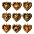 thumbnail image 4 of Adornos de bellota de animales del bosque, acogedores adornos navideños para cueva de hielo, decoración para árbol de Navidad, decoración personalizada de piñas de pino, adorno colgante de criatura d, 4 of 7