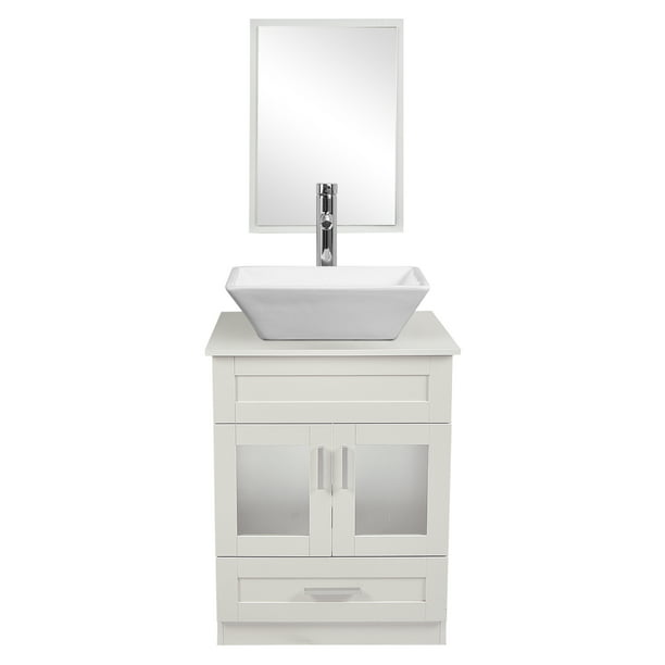 Sink Pvc Board Cabinet Vanity Combo, Vanity Mirror Set Bathroom