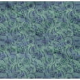 thumbnail image 4 of oneOone Cotton Poplin Twill Teal Blue Fabric Batik Sewing Fabric By The Yard Printed Diy Clothing Sewing Supplies 56 Inch Wide - VE, 4 of 4