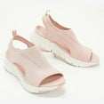 thumbnail image 3 of Xinyolin Women Sandals Wedge Fish Mouth Breathable Thick Sole Hollow Out Slip-On Shoes for Beach, 3 of 8