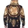 thumbnail image 7 of Salouo Dreamcatcher With Mandala Pattern Men's Fall Hoodie Sweatshirt,Sport Hoodie with Pockets for Men Pullover Casual Hooded Sweatshirt-3X-Large, 7 of 7