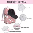 thumbnail image 3 of Foodie Fried Egg Cooking School Backpack, Eggshell Pattern Travel Backpack with Anti-theft Features for Commuting and Outdoor Activities, 3 of 5