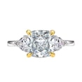 thumbnail image 1 of Wedding Rings for Women S925 Sterling Silver Rings for Women Cushion Cut 8*8mm Zircon Women Engagement Bands Stylish Hypoallergenic Personalized Promise Rings, 1 of 9
