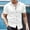 White, variant on Men's Slim Fit Dress Shirts Button Down Short Sleeve Blouse Summer Casual Solid Business Work Shirts