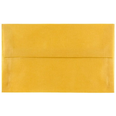 UPC: 0609722982627 | JAM A10 Translucent Envelopes  6×9.5  Gold  25/Pack