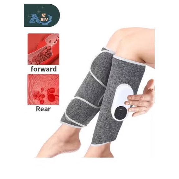 Relax Smart Leg Massager for Circulation, Leg Arm Calf Air Compression Massager with 6 Modes, Heating