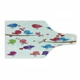 thumbnail image 1 of Kissing Cutting Board, Romantic Illustration with Colorful Birds in Love Singing on Branches, Decorative Tempered Glass Cutting and Serving Board, in 3 Sizes, by Ambesonne, 1 of 2