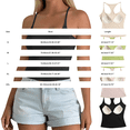 thumbnail image 3 of Tank Tops for Women Padded Built In Bra Adjustable Spaghetti Strap Summer Basic Workout Camisole Tops, 3 of 5