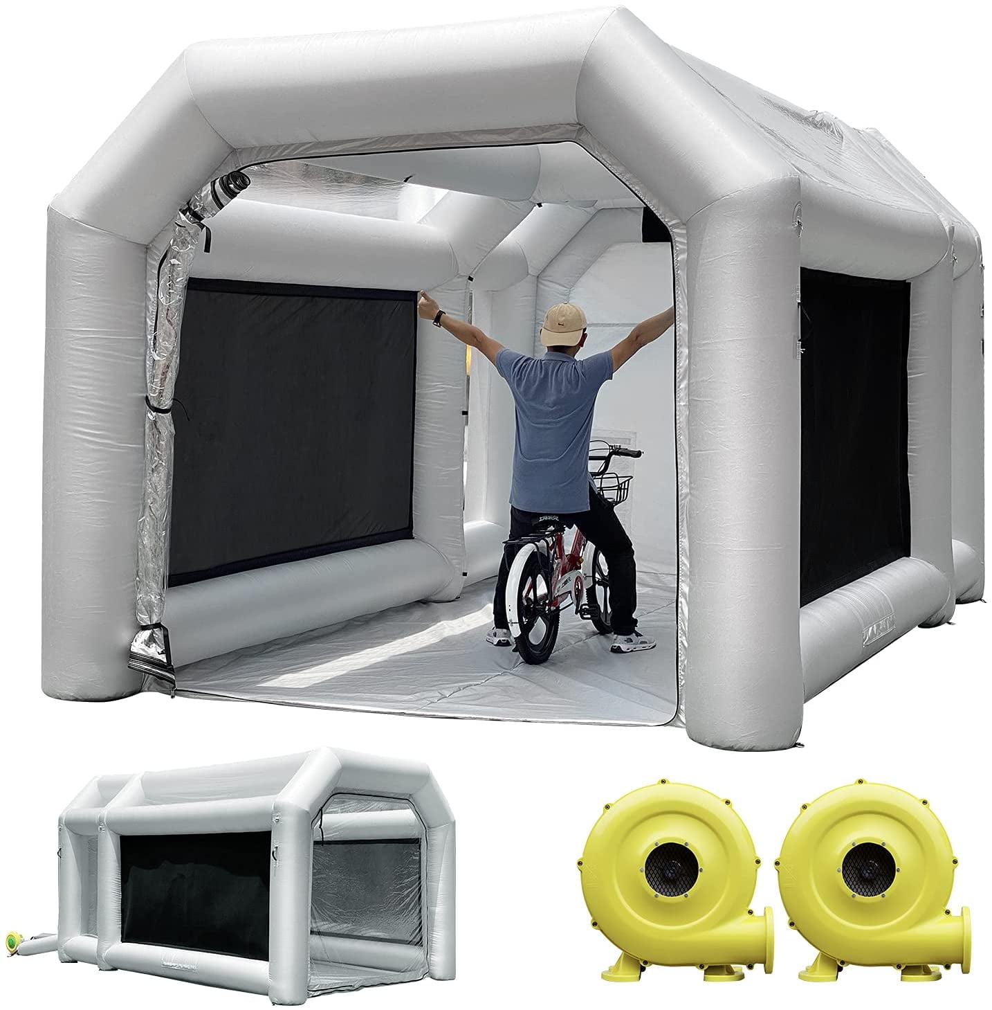 Inflatable Paint Booth 10X8.2X8.2Ft Portable Inflatable Spray Booth Te