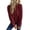 Wine, variant on Yangnuo Womens Trendy Warm Comfy Lapel Fleece Jackets Women'S Winter Casual Zipper Cardigan With Solid Color Long Sleeved Jacket