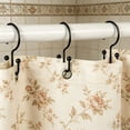 thumbnail image 5 of FEOLGEHLY Shower Curtain Hooks, 12 Pcs Shower Curtain Rings, Stainless Steel Black Shower Curtain Hooks, Curtain Rings Rust Proof, Smooth Sliding Anti-Drop Double Shower Rings for Curtain (Black), 5 of 6