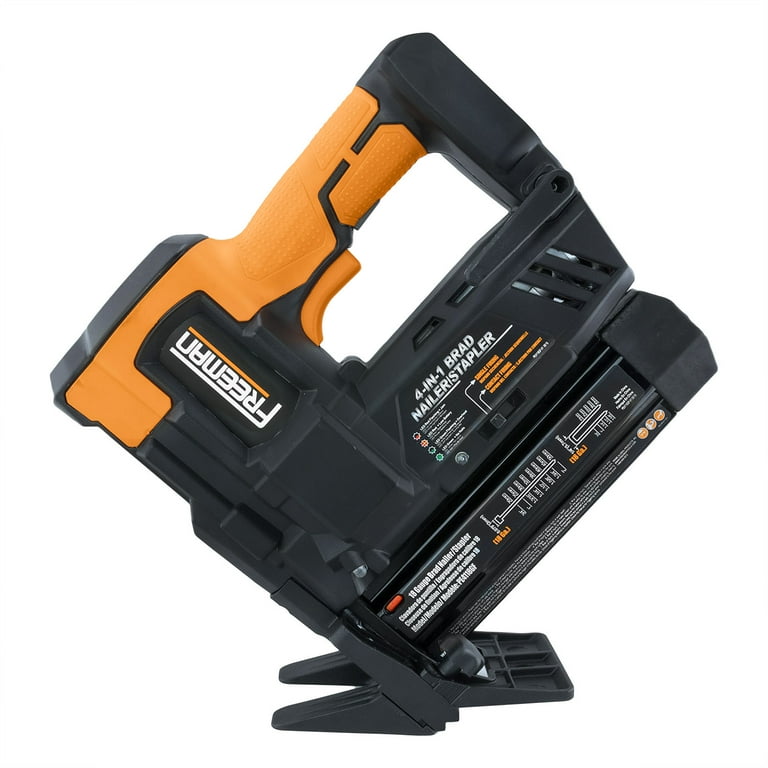 Cordless 20-Volt 4-in-1 18-Gauge 2 in. Flooring Nailer and Stapler with Lithium-Ion Batteries, Case, and Fasteners Cordless 20-Volt 4-in-1 18-Gauge 2 in. Flooring Nailer and Stapler with Lithium-Ion Batteries, Case, and Fasteners