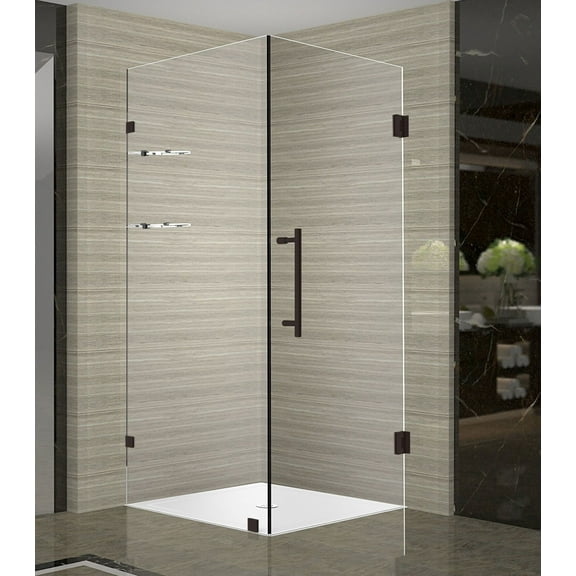Aston Sen993-34-10 Aquadica Gs 34" Wide X 34" Deep X 72" High Frameless Hinged Shower