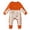 Orange, variant on Blue Crawling Design Onesie for Baby – Fun, Soft, and Practical Long-Sleeve Jumpsuit with Chenille Pattern
