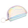 thumbnail image 1 of Coofit Coin Purse Short Holographic Zipper Closure Coin Pouch Coin Wallet Makeup Pouch, 1 of 7