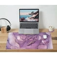 thumbnail image 6 of Large Keyboard Mouse Pad Set, Extended Mouse Pad+Keyboard Wrist Rest Support, Memory Foam Ergonomic Easy Typing, 4Pcs (35.4×15.7 in) Desk Pad Set for Home Office Study Game - Purple, 6 of 7