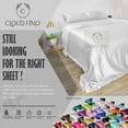 thumbnail image 6 of Cloud Fino 100% Pure Silk Satin Duvet with Fitted Sheet Set 4pcs, Silk Satin Fitted Sheet 15'' Deep Pocket,Silk Satin Duvet Cover,Silk Satin Pillowcases Set !!!(Olympic Queen Ivory), 6 of 6