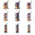 thumbnail image 4 of Caja de condimentos Caja de almacenamiento de condimentos montada en la pared Recipiente giratorio para tarros de especias de cocina, 4 capas, Gris Vogacara HA003754-08, 4 of 7