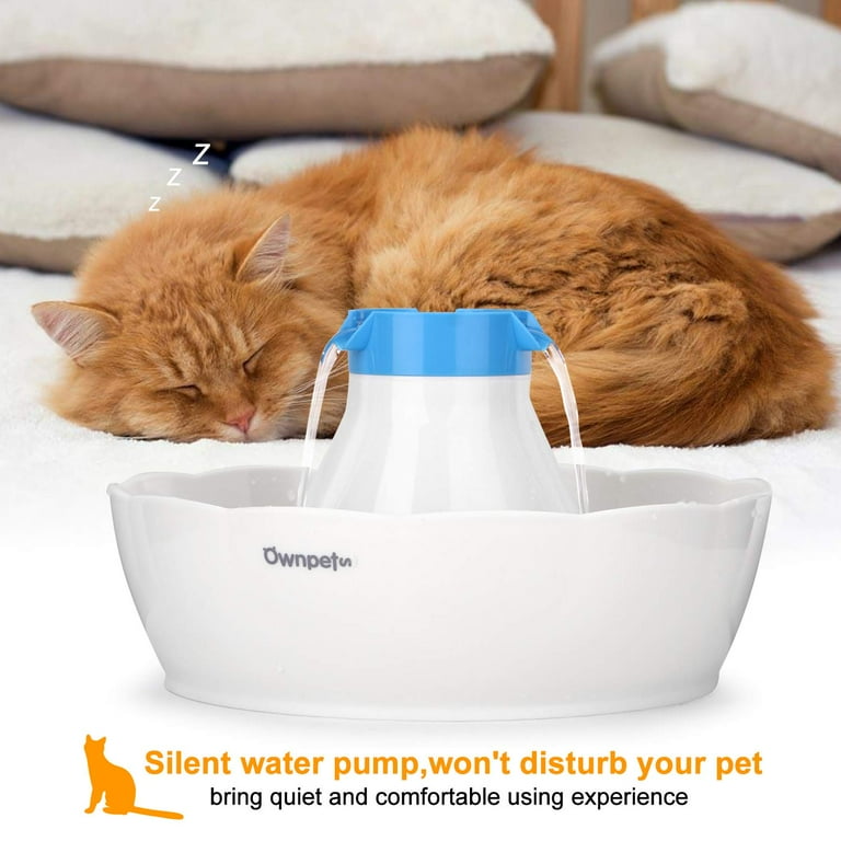 OWNPETS Ultra Quiet Cat Fountain Automatic Water Dish & Reviews