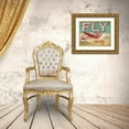 thumbnail image 3 of Jones, Catherine 14x12 Gold Ornate Wood Framed with Double Matting Museum Art Print Titled - Fly Away, 3 of 4