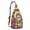 Red-1, variant on Rainbow Tie Dye Sling Backpack – Retro Boho Psychedelic Spiral Crossbody Daypack for Hiking, Festivals & Everyday Use