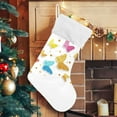thumbnail image 5 of Coolnut Christmas Stockings Colorful Glittering Butterflies , 1 Pack 17.7" Xmas Fireplace Santa Socks Christmas Tree Hanging Stockings Decoration for Christmas Holiday Xmas Gift, 5 of 6