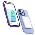 thumbnail image 4 of ELEHOLD Slim Case for iPhone 14 Pro Max 6.7 inch Matte Frosted Case with Metal Camera Lens Frame Anti-Fingerprint Dustproof Shockproof Protective Case,Purple, 4 of 7