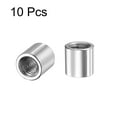 thumbnail image 3 of Round Weld Nuts, M8 x 12mm x 12mm Weld On Bung Female Nut Threaded - 201 Stainless Steel Insert Weldable 10 pcs, 3 of 3