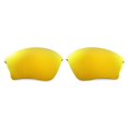 thumbnail image 4 of Walleva 24K Gold Polarized Lenses And Yellow Rubber Kit For Oakley Half Jacket XLJ Sunglasses, 4 of 5