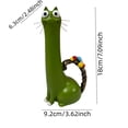 thumbnail image 6 of Handcrafted Quirky Cat Vase, Whimsical Cat Flower Vase, Funny Kitty Planter for Desk, Shelf, Boho Home Decor, Unique Gift for Cats Lovers, 6 of 6