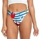 thumbnail image 1 of Fotbe Red Funny Crab on Blue Stripe Tanga Sin Costuras para Mujer con Estampado – Panties Invisibles, Transpirables y Cómodos para Uso Diario-XX-Large, 1 of 6