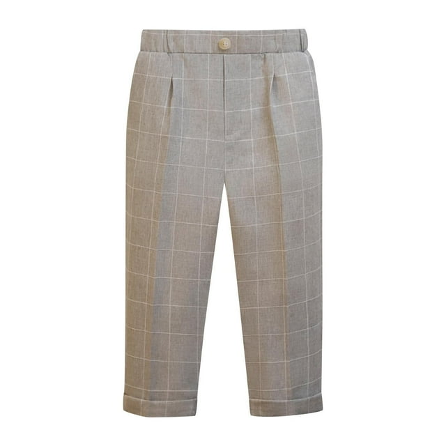 Odeerbi 6M-10Y Niñas Para Niños Traje Formal Pantalones Pantalones A Cuadros Pantalones Pantalones Lindos Sólidos Escuela de Uniforme Pantalones de Uniformes
