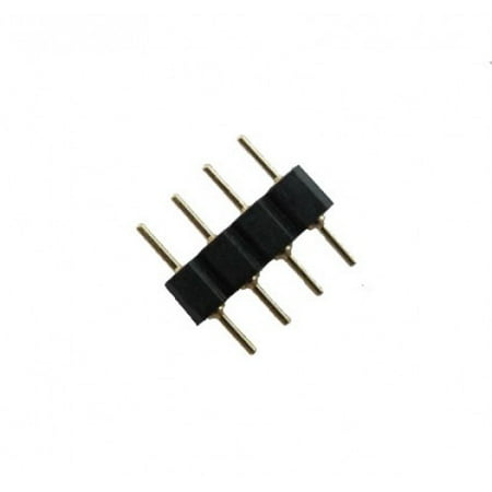 Rgb Input 15 Pin - LED4Everything (TM) 50pcs 4 pin Male Connector for 3528 5050 5630 SMD RGB multicolor Led Strip Lighting