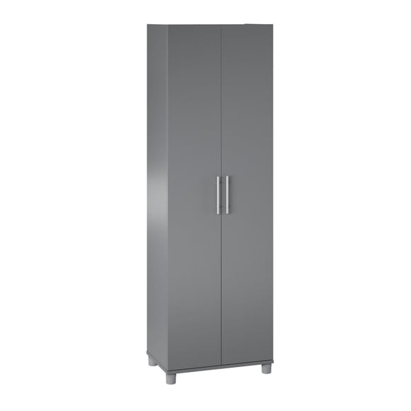 SystemBuild Camberly 24 pouces Armoire de rangement utilitaire, gris graphite