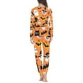 thumbnail image 3 of FOR U DESIGNS Halloween Pumpkin Ghost Women Pjs Sets Pajama Long Sleeve Pants with Pockets 2 Pack Size 6XL Sleepwear Long Crew Neck Tops for Women Loungewear Pj, 3 of 6
