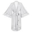 thumbnail image 6 of Kureaily Ladies Suit Thin Lace Pajamas See Through Dress Mesh Robe Lingerie Soft Sleepwear, 6 of 6
