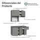 thumbnail image 4 of Cocina Integral Completa Modular Madesa Nice 120cm Gris 01, 4 of 12