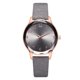 thumbnail image 1 of Reloj de cuarzo informal con correa de PU y esfera redonda para mujer (gris), 1 of 2