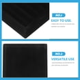 thumbnail image 3 of WEAVILUX Portable Black Jewelry Tray with Lint Material Rings Holder and Earring Storage, 3 of 8