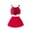 Red, variant on Zwiiyzr Toddler Girls 6M-4T Valentine'S Day Spring/Summer Short Skirt Set Camisole Sequins Love Vests Pleated Short Skirt Set Two Piece Outfits Red