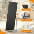 thumbnail image 6 of Full Length Mirror - 64"x21" Standing or Leaning & Wall Mounted, Floor Mirror with Thin Aluminum Alloy Frame, Ideal for Living Room, Cloakroom, Gold, 6 of 11