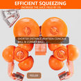 thumbnail image 2 of Commercial Juicer Machine, Towallmark 110V 120W Orange Squeezer for 22-30 per Minute, Electric Orange Juice Machine with Pull-Out Filter Box SUS 304 Tank PP Cover and 2 Collecting Buckets, 2 of 9