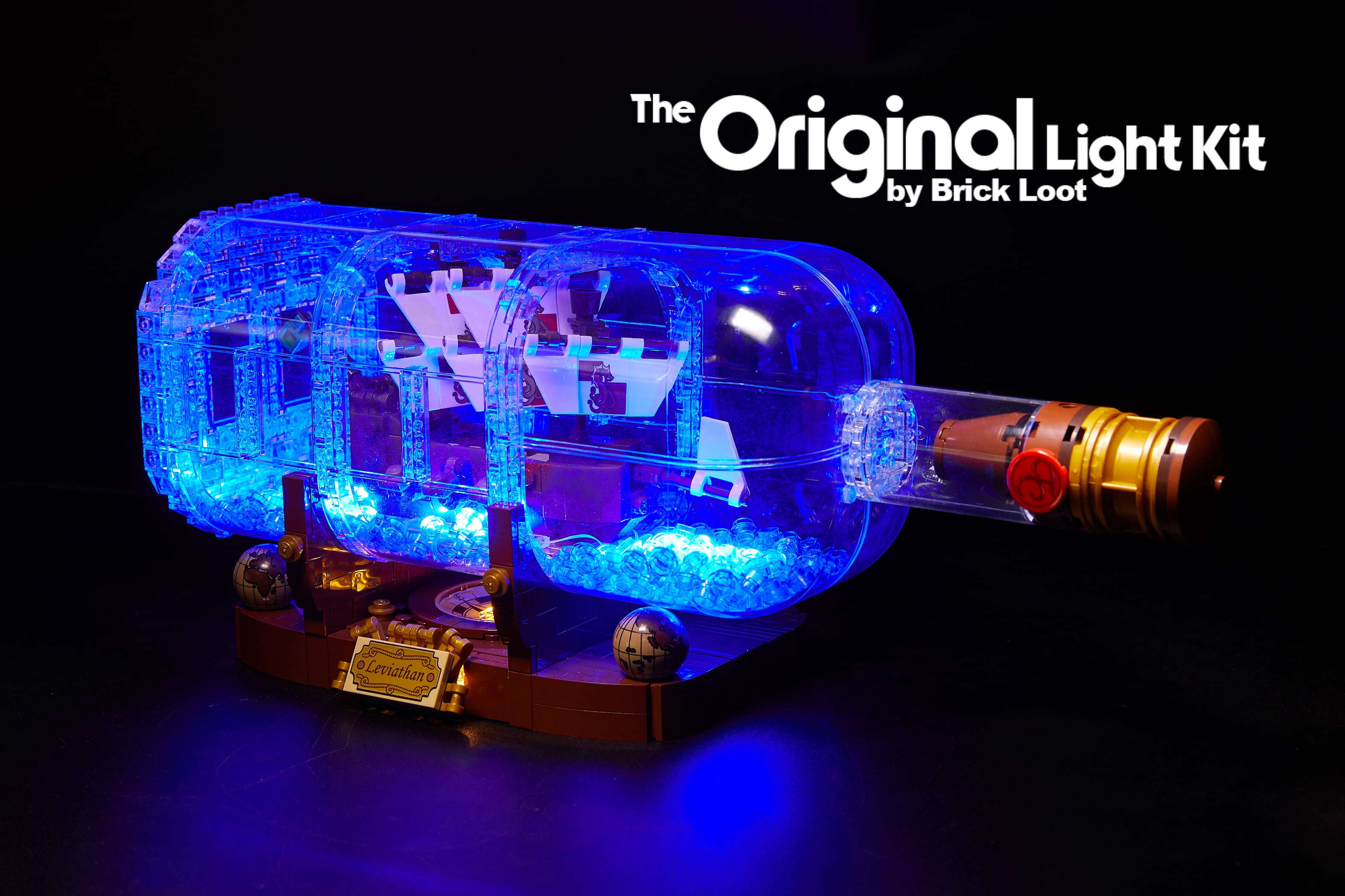 LEGO Ideas Ship in a Bottle 21313 Expert Building Kit Snap Together Model Ship 