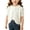 White, variant on Toddler Girls Short Sleeve Bolero Cardigan Sweaters Kids Knit Button Open Front Lettuce Trim Shrug Cropped Cute Sweater Tops