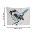 thumbnail image 3 of FCXZI Bird Wall Blue Tail Tapestry Art 100% Polyester Decorative Wall Hanging 40*30in, 3 of 6