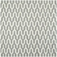 thumbnail image 6 of SAFAVIEH Dhurrie Tristen Geometric Moroccan Wool Area Rug, Silver/Ivory, 3' x 5', 6 of 10
