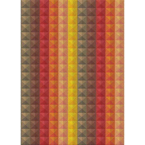Ahgly Company Machine Washable Indoor Rectangle Transitional Bronze Brown Area Rugs, 6' x 9'