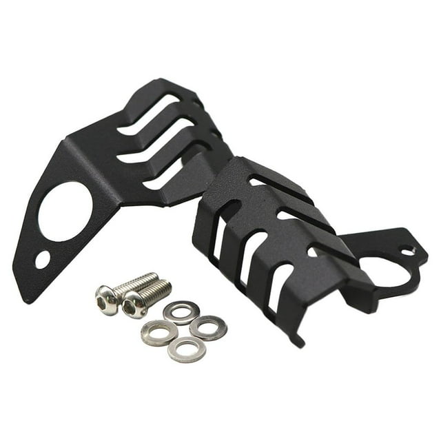 1 par de cubierta protectora de sensor de de motocicleta de aleación de aluminio embellecedor izquierdo + derecho para LC ADV Negro shamjiam Cubierta del sensor de oxígeno